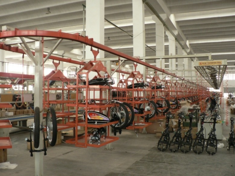 Chongqing Qiyuan Motorcycle Co., Ltd productielijn van de fabrikant